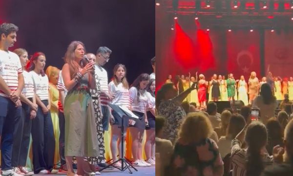 Yunan şarkıcı Atatürk posteri var diye sahneye çıkmadı, İzmir Marşı ile gönderildi